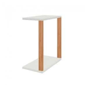Mesa Lateral 100% Mdf 70cm X 60cm Pradel Freijó / Off White