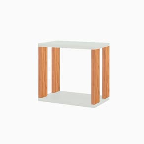 Nicho para Sala de Estar Industrial Freijó/Off White