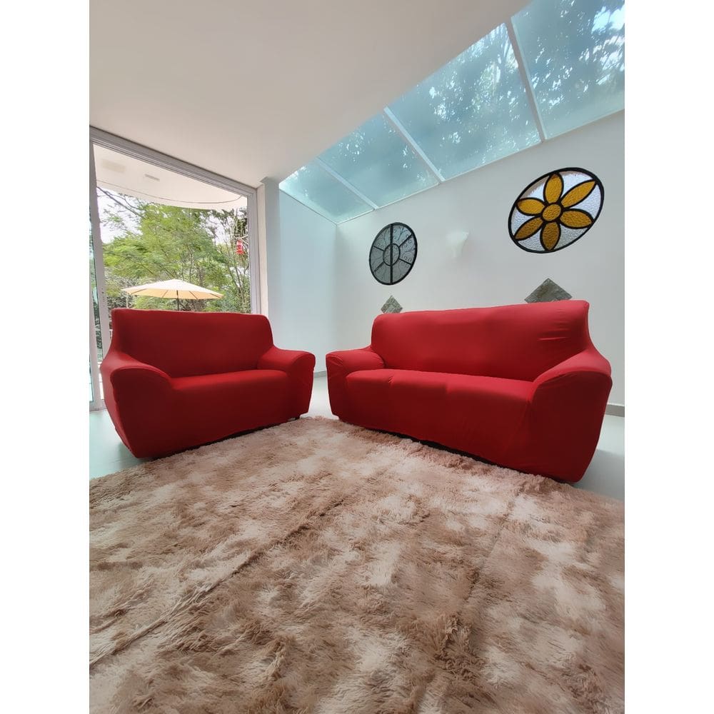 Kit Capa Para Sofá 02 e 03 Lugares Favorita Malha Coladinha