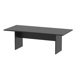 Mesa de Reunião para Escritório 220cm Me Preto
