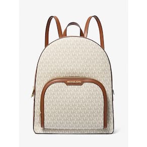 Mochila Michael Kors Jaycee em tela grande com impressão de logotipo