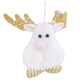 Enfeite de Natal Rostinhos 11cm Feltro Luxo Cazza