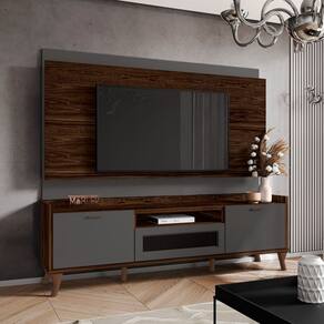 Rack Com Painel Para TV 75 Polegadas Sala de Estar Moderno