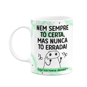 Caneca Flork Signos Capricórnio - Capricorniana demais!
