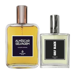 Kit Perfume Masc. Almíscar Selvagem 100ml + Golf Black 50ml