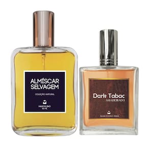 Kit Perfume Masc. Almíscar Selvagem 100ml + Dark Tabac 50ml