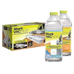 Piso rígido sem fio Bundle Shark VACMOP Pro +40 almofadas