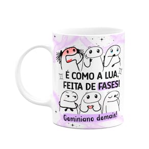 Caneca Flork Signos Gêmeos - Geminiano demais! 325ml