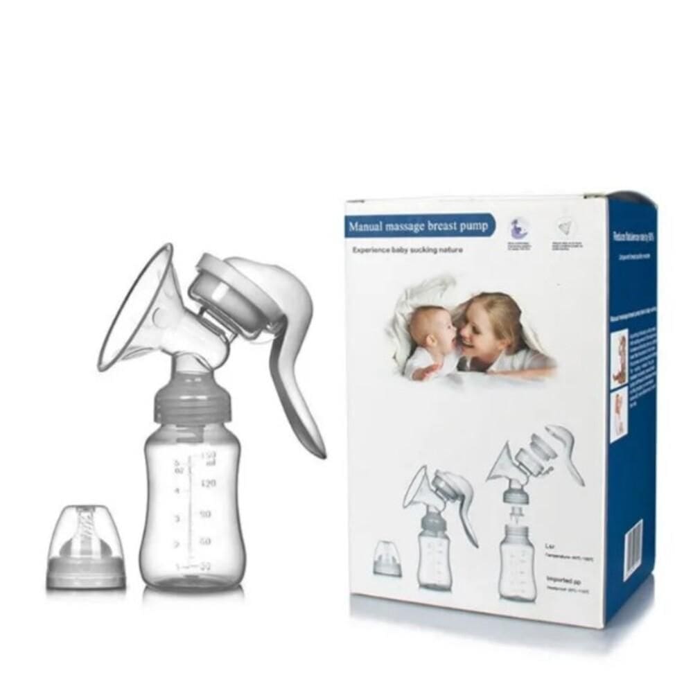 Bomba De Tirar Leite Materno Extrator Manual Mamadeira Coletor 150Ml Garrafa Bpa Free Portatil
