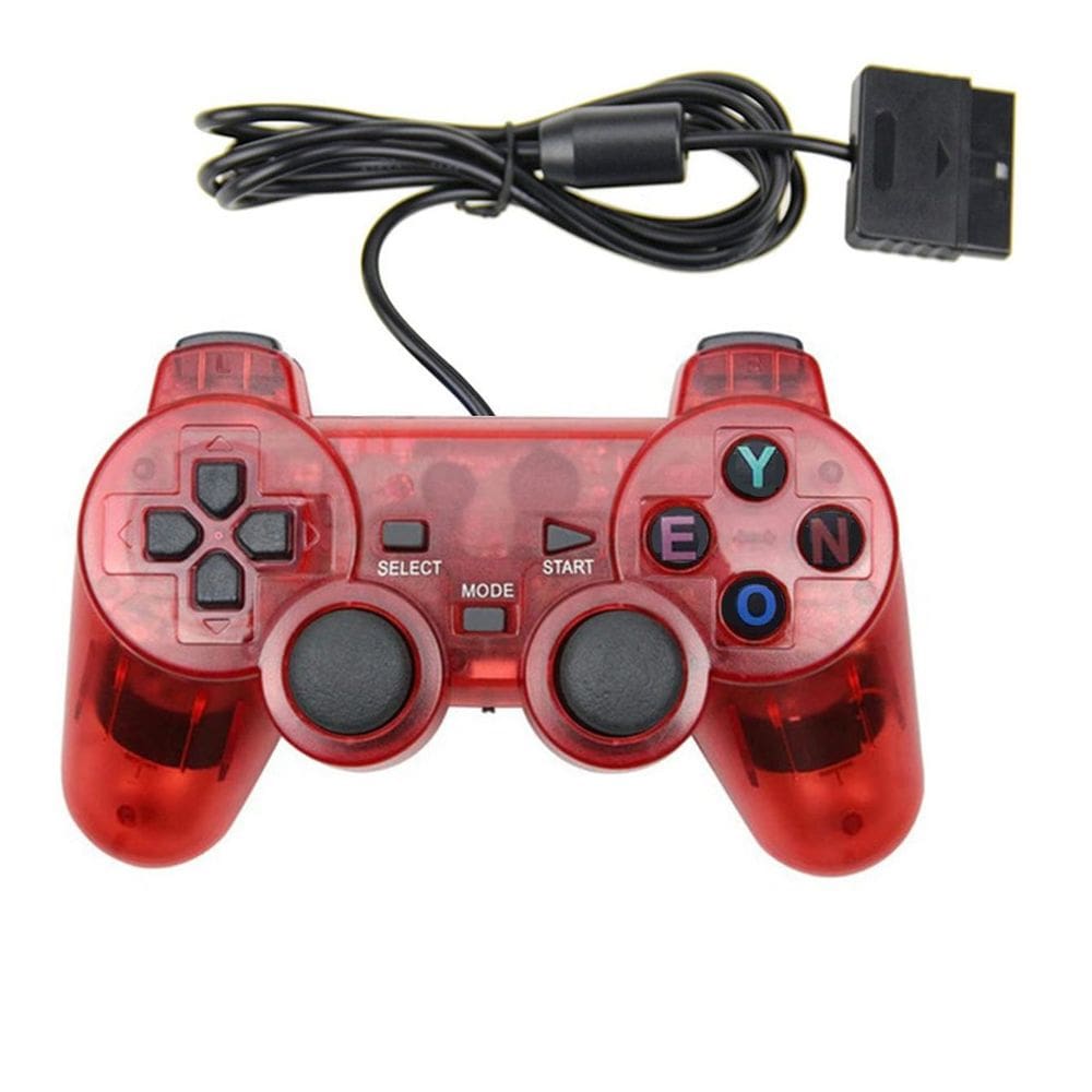 Controle Joystick Para Vídeo Game Ps2 Ps1 Vibração Analógico