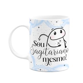 Caneca Flork Signos Sagitário - Sou sagitariano mesmo