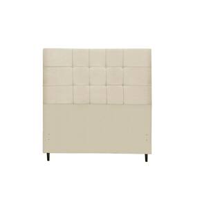 Cabeceira New barcelona Estofada Com Botão de Tecido para Cama Box Casal 144Cm New Foam