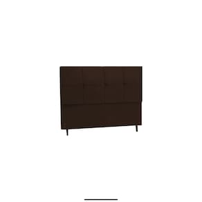 Cabeceira Solteiro 94 Cm Paris Marrom para Cama Box Estofada -