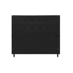 Cabeceira Solteiro 94 Cm Barcelona Preto para Cama Box Estofada