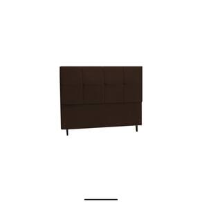 Cabeceira Casal King Size 195 Cm Paris Marrom para Cama Box Estofada