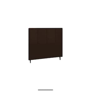 Cabeceira Casal King Size 195 Cm Style Marrrom para Cama Box Estofada