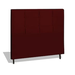 Cabeceira Estofada Box Casal Encosto Para Cama Style 144x126 Marsala