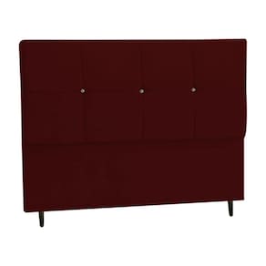 Cabeceira Estofada Box Casal Encosto Para Cama Paris 144x126 Marsala
