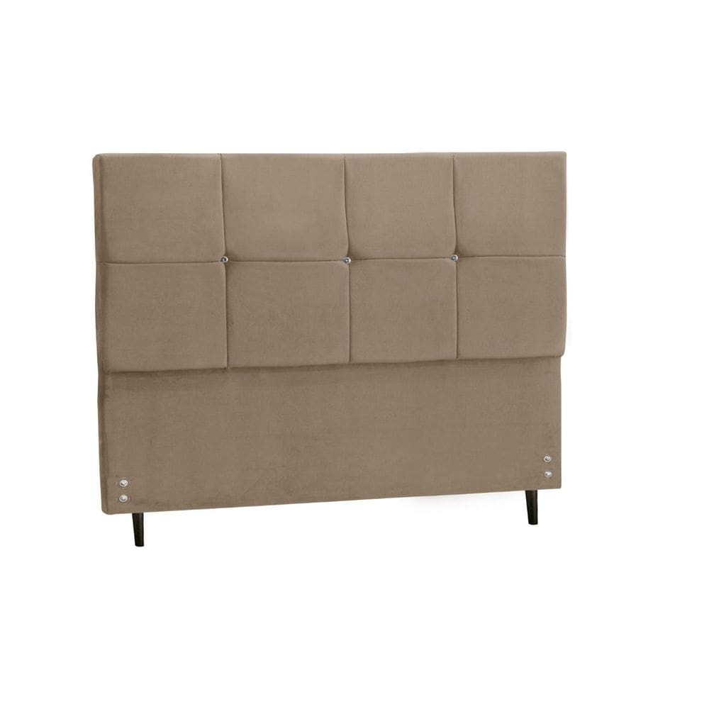 Cabeceira New Paris Estofada Com Botão de Strass para Cama Box Solteiro 94Cm New Foam