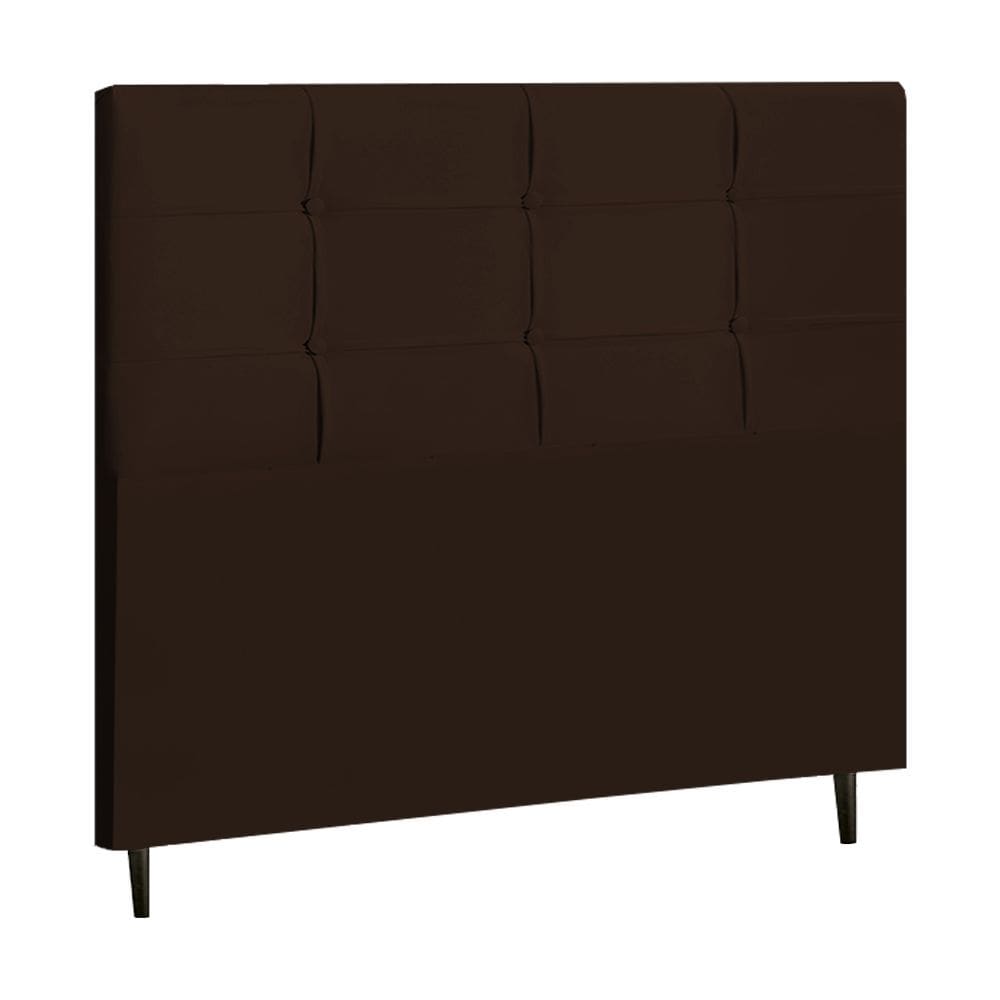 Cabeceira Casal 144 Cm New Style Marrom para Cama Box Estofada