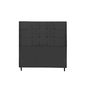 Cabeceira Casal 144 Cm Barcelona Preto para Cama Box Estofada