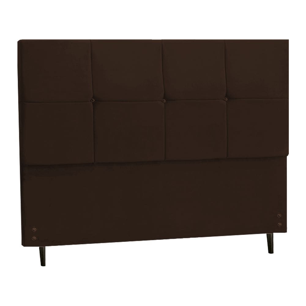 Cabeceira Casal Queen Size 164 Cm New Paris Marrom para Cama Box Estofada