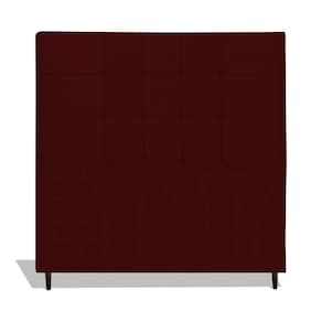 Cabeceira Estofada Box Solteiro Encosto Para Cama Barcelona 94x126 Marsala