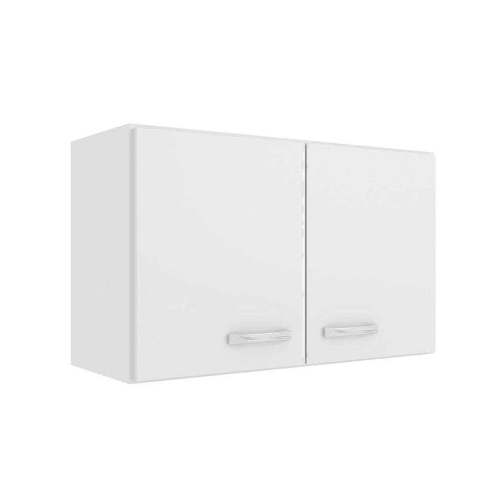 Armário Aéreo Duplo 80cm 2 Portas Branco - Evidencia