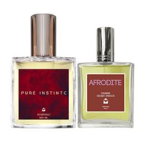 Kit Perfume Feminino Pure Instinct 100ml + Afrodite 50ml