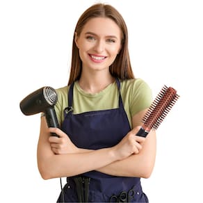 Escova de Cabelo Redonda para Secagem à Seco - Escova Cabelo Feminino para Cabelos Curto a médios - PANAMI