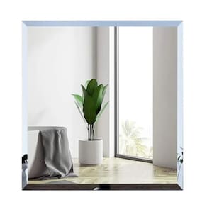 Espelho 20cm X 20cm Decorativo Bisotê De Parede Lapidado