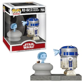 Boneco Funko Pop! Deluxe Star Wars R2-D2 com Leia