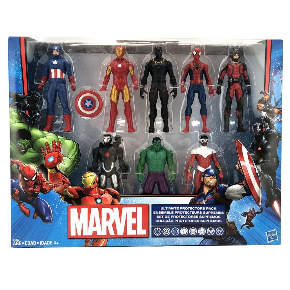 Bonecos de ação Marvel Avengers Homem de Ferro Hulk Black Panther