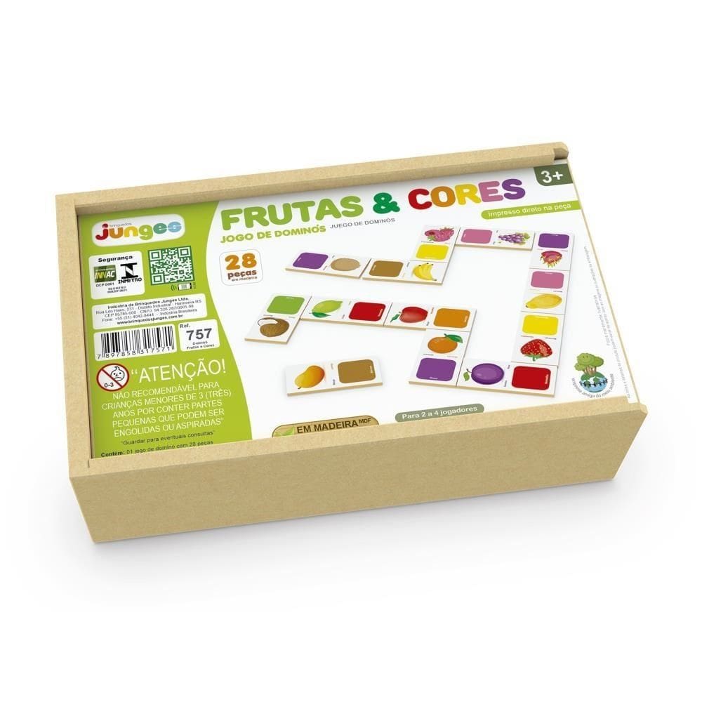 Jogo Dominó Frutas e Cores - Junges 