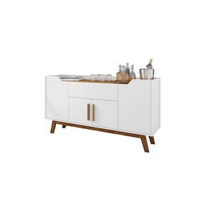 Aparador Buffet Future Branco/Cinamomo – Bechara Móveis