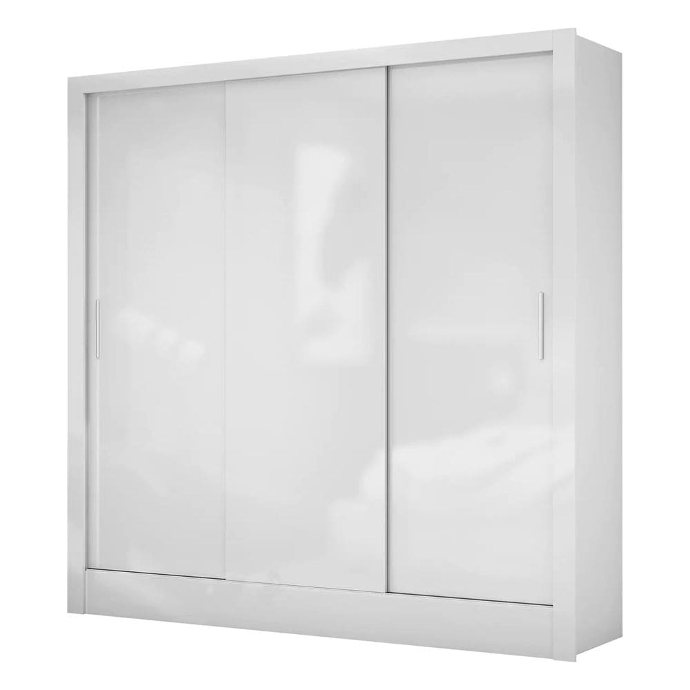 Guarda Roupa Santiago Sem Espelho 3 Portas 3 Gavetas Branco - Carioca Móveis