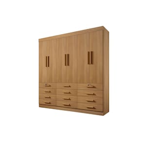 Guarda Roupa Roupeiro Monaco Plus 6 portas Cinamomo - D`Doro