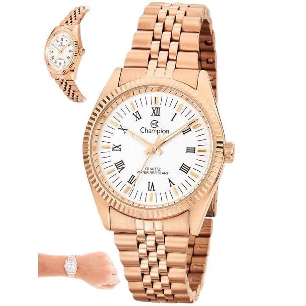 Relógio Champion Feminino Rose Ch24777Z