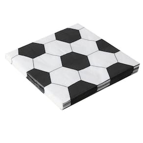 Guardanapo Folha Dupla Estampado 24x24cm Bola Futebol - 20 Un