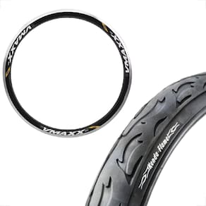 Pneu Kenda Flame Aro 26 x 2.2.125 Balão Slick + Aro vzan Vmaxx Preto vbrake Montadinha freeride