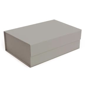 Caixa Rígida Dobrável Retangular Com ímã P Gris 24,5x17,5x8cm - 5 Un