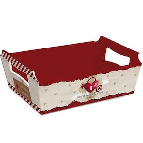Kit Cesta De Cartão Amor Real Mg 27x18,5x9,5cm - 10 Un