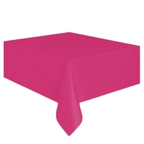 Toalha De Mesa Plástica Happy Line 1,37x1,77 Metros Pink - 1 Un