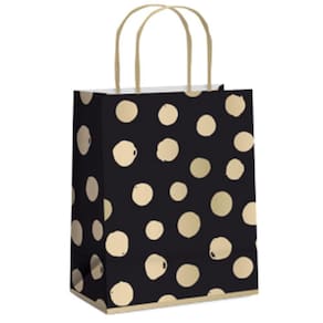 Kit Sacola De Papel Big Ball P 21,5x15x8cm Preto - 10 Un