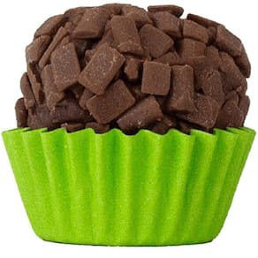 Forminha Para Doces Cores Intensas Liso Nº 5 Verde Limão - 100 Un