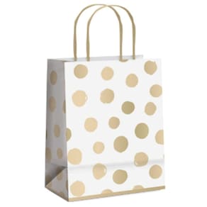 Kit Sacola De Papel Big Ball M 26x19,5x9,5cm Branco - 10 Un