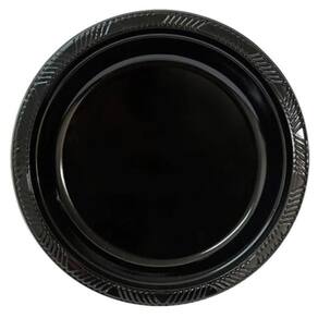Prato Plástico Happy Line 15cm Preto - 8 Un