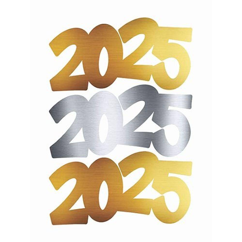 Aplique Artesanal Cartonado Réveillon 2025 G - 5 Un