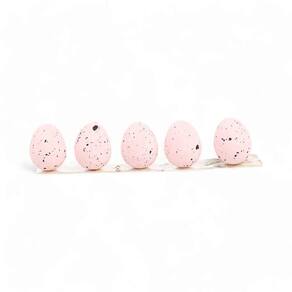 Ovos Decorativos Rosa 1,8x1,5x1,5cm - 100 Un