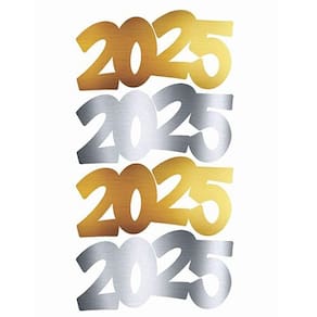Aplique Artesanal Cartonado Réveillon 2025 M - 10 Un